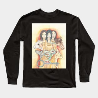 Hekate, Queen of Beasts Long Sleeve T-Shirt